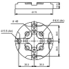 System 3R compatible Pallet Ø75 mm Reference element Ø75 mm 3R-651.75E-P