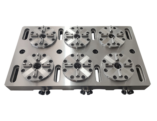 6 in 1 Optimized Pneumatic Chucks with Base Plate ER-035519